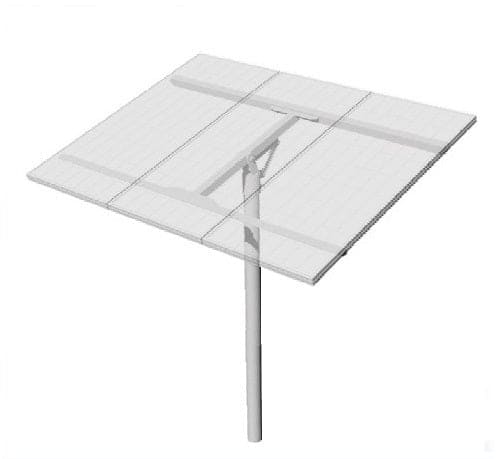 PLP TPM3-G Top-of-pole Mount For 3 Type-g Modules, 4' Pipe