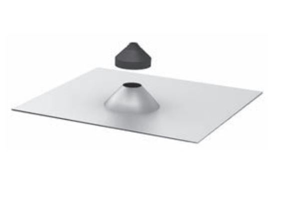 IronRidge Conduit Penetration Flashing QMCPC-A-12, Mill
