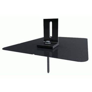 IronRidge Quickmount QM-LM-01-B1 Black 9 X 12” Flashing With L-foot