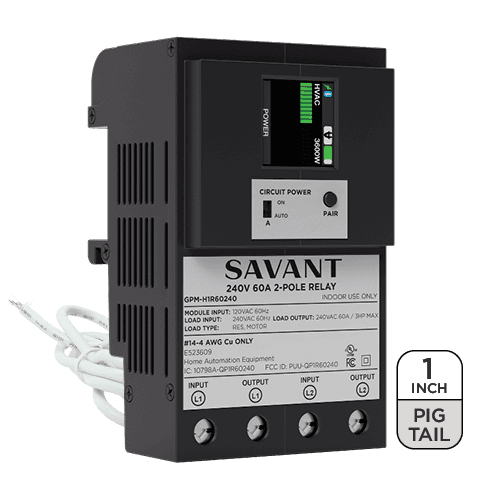 Savant GPM-H1R60240-21 1 In Single 60A Power Module Pigtail