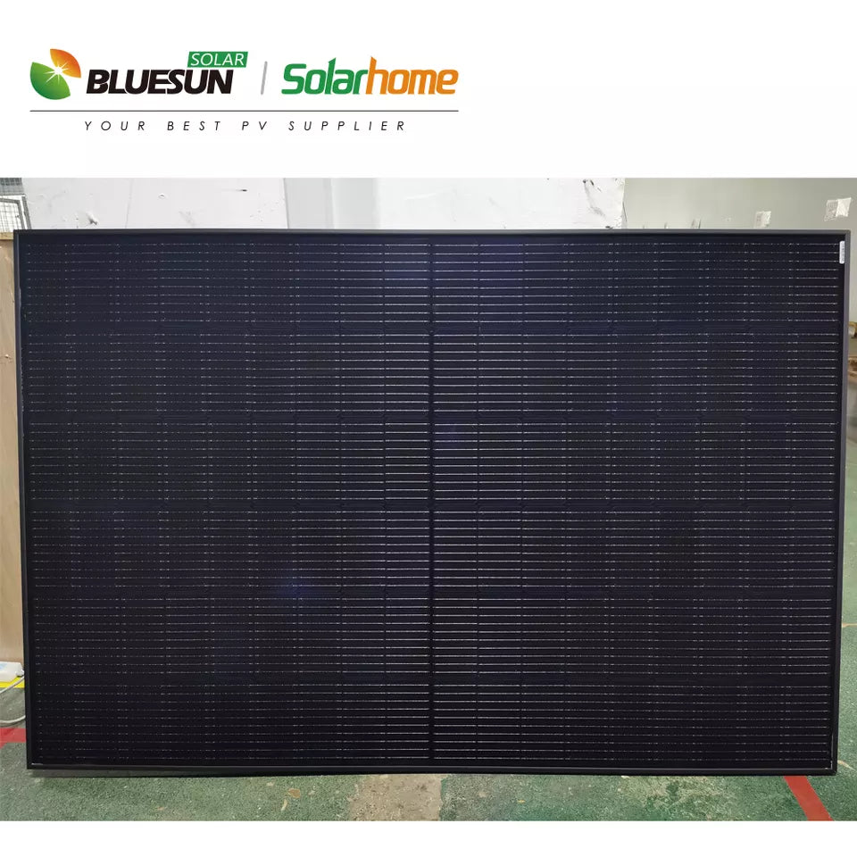 Bluesun - 415W - Black Mono-Facial Perc Solar Panel - US Solar Supplier - BSM415M10-54HPH - Pallet Only