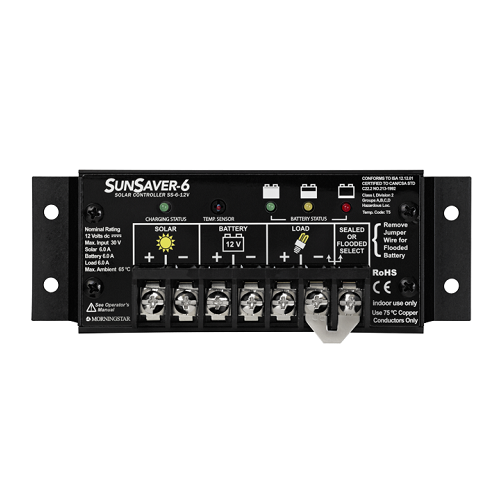 Morningstar Sunsaver SS-6-12V 6A 12VDC PWM Charge Controller