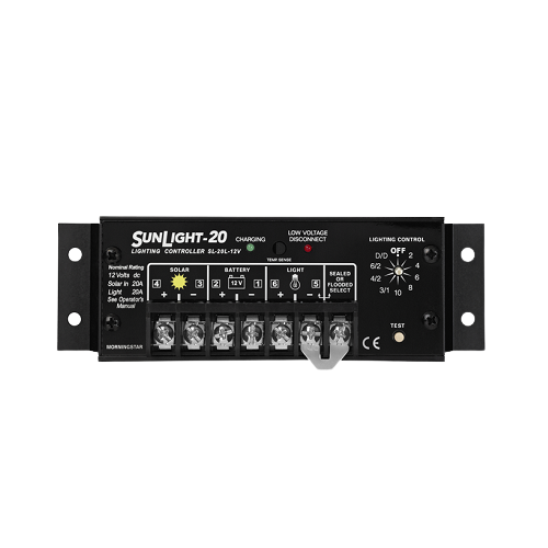 Morningstar Sunlight SL-20L-12V 20A 12VDC PWM Charge Controller