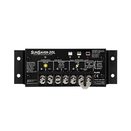 Morningstar Sunsaver SS-20L-24V 20A 24VDC PWM Charge Controller