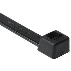Heavy Duty Cable Tie, 15.2' Long, UL Rated, 120lb Tensile Strength, PA66HIRHSUV, Black, 25/pkg
