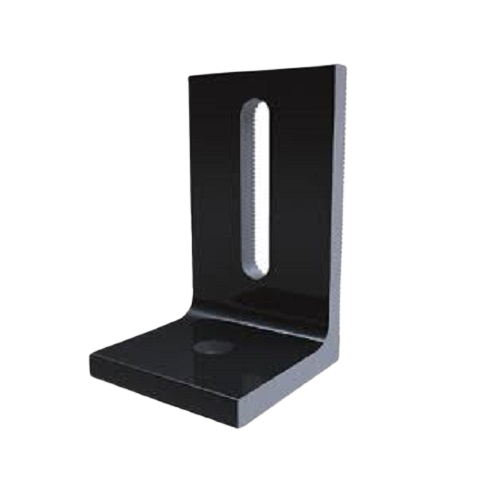 Quick Mount PV QMC-LF-B-12 Black Slotted L-foot