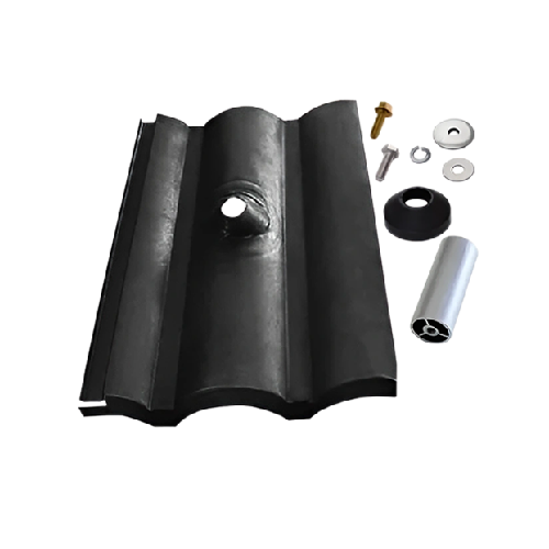 IronRidge Tile Replacement QMTR-W4-B-12, W-Tile, 4' Post, Black
