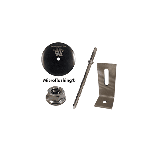 Quickbolt 17667SS Microflashing 3 In With 5 1/4 In Hanger Bolt And Flanged Hex Nut Media