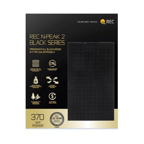 REC REC360NP2 360W Black On Black 120 Half-cell Mono Solar Panel