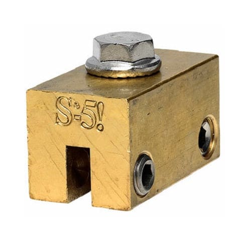 S-5! S-5-B Metal Roof Clamp, Clamp, Size B, Brass Clamp With 10mm Bolt