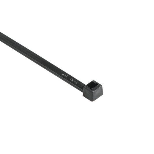 High-Temp Cable Tie, 8' Long, UL Rated, 50lb Tensile Strength, PA66HIRHSUV, Black, 25/pkg
